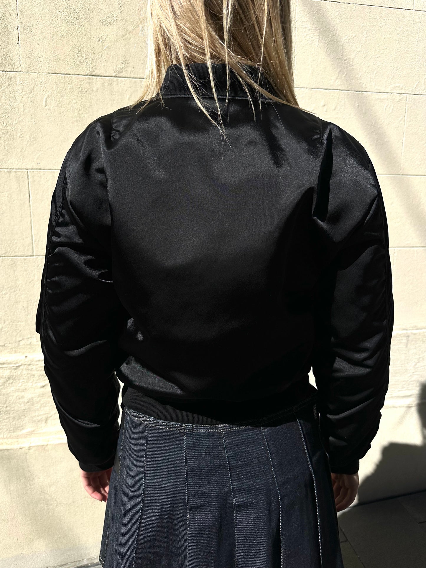 Balenciaga Black Bomber Jacket Size S