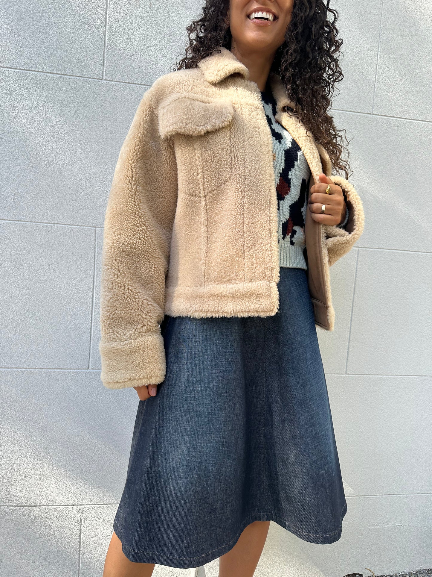Prada Full Length Denim Skirt Size 42