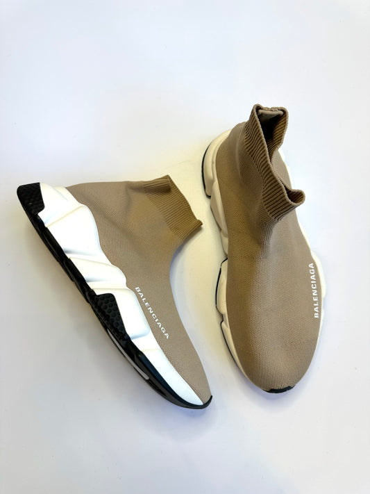 Balenciaga Beige Sock Sneakers Size 36