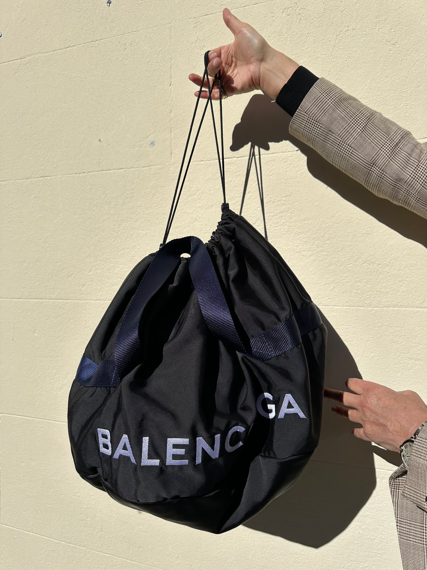 Balenciaga Black Nylon Duffle Bag