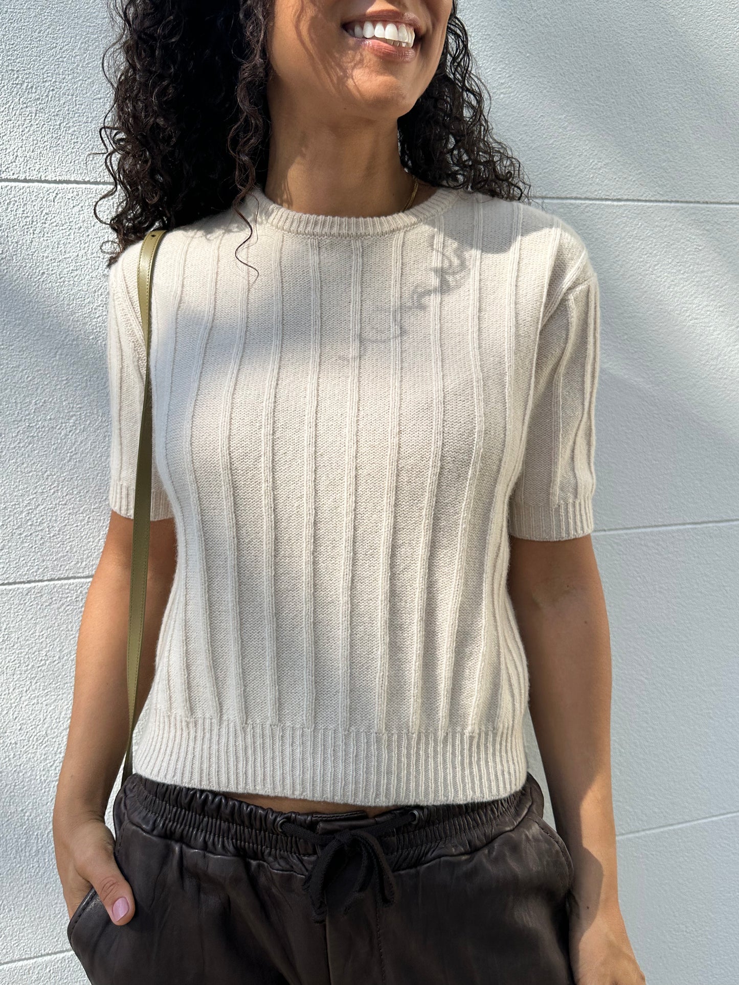 Khaite Short Cream Knit Size S