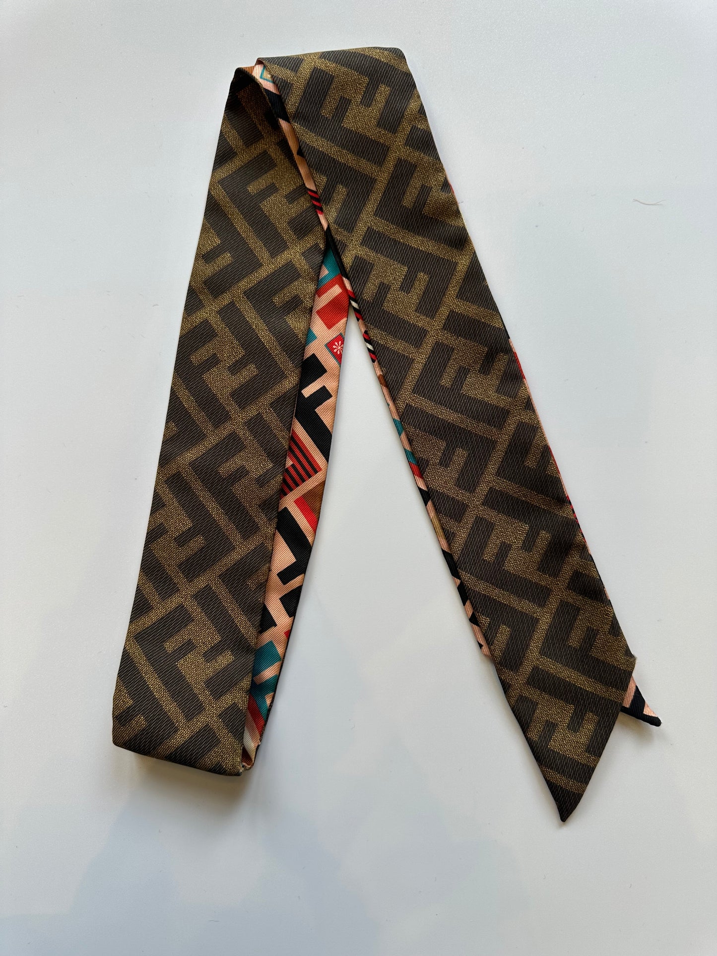 Fendi logo twilly