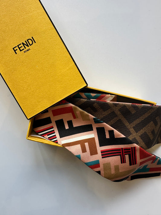 Fendi logo twilly