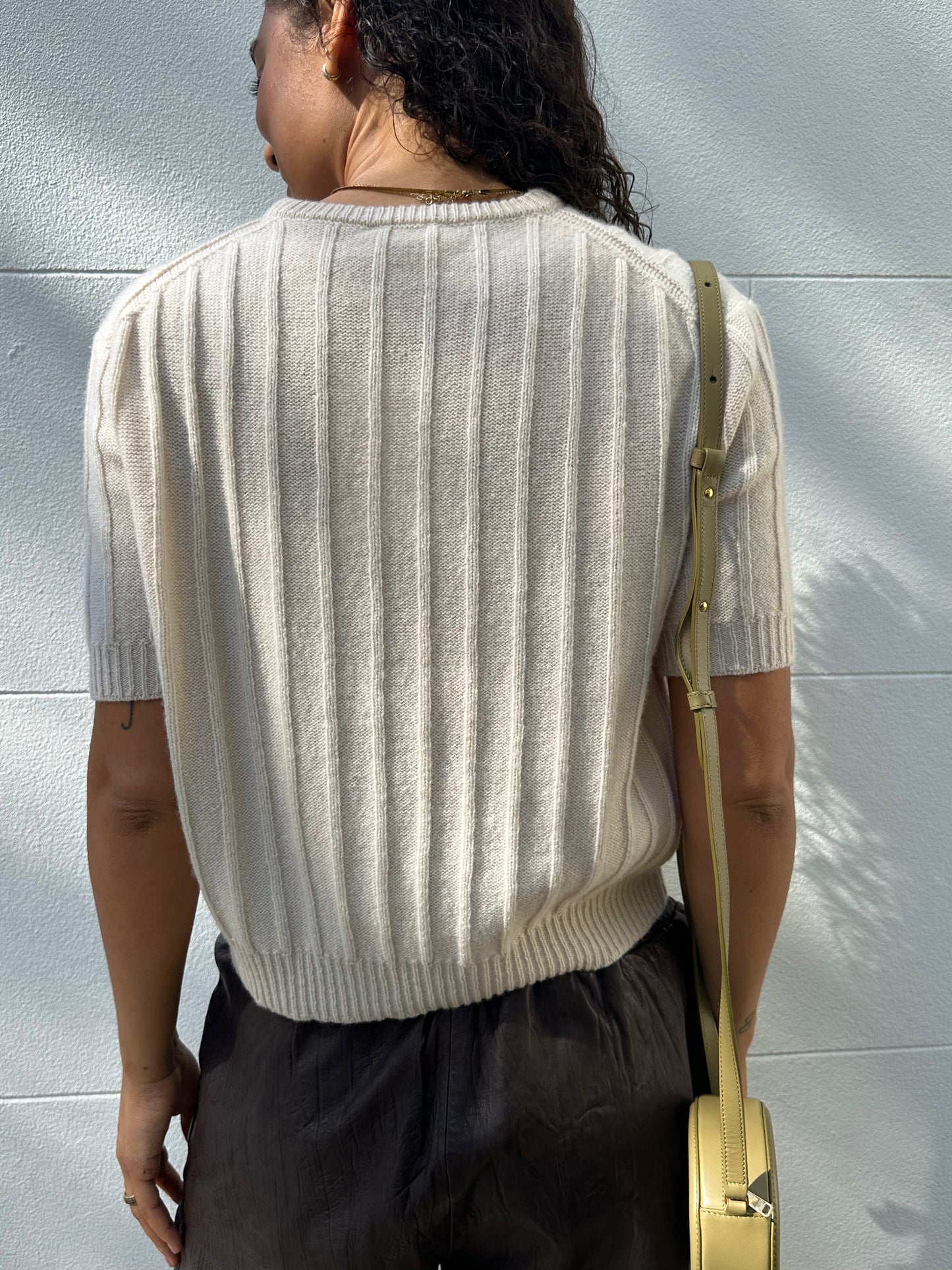 Khaite Short Cream Knit Size S