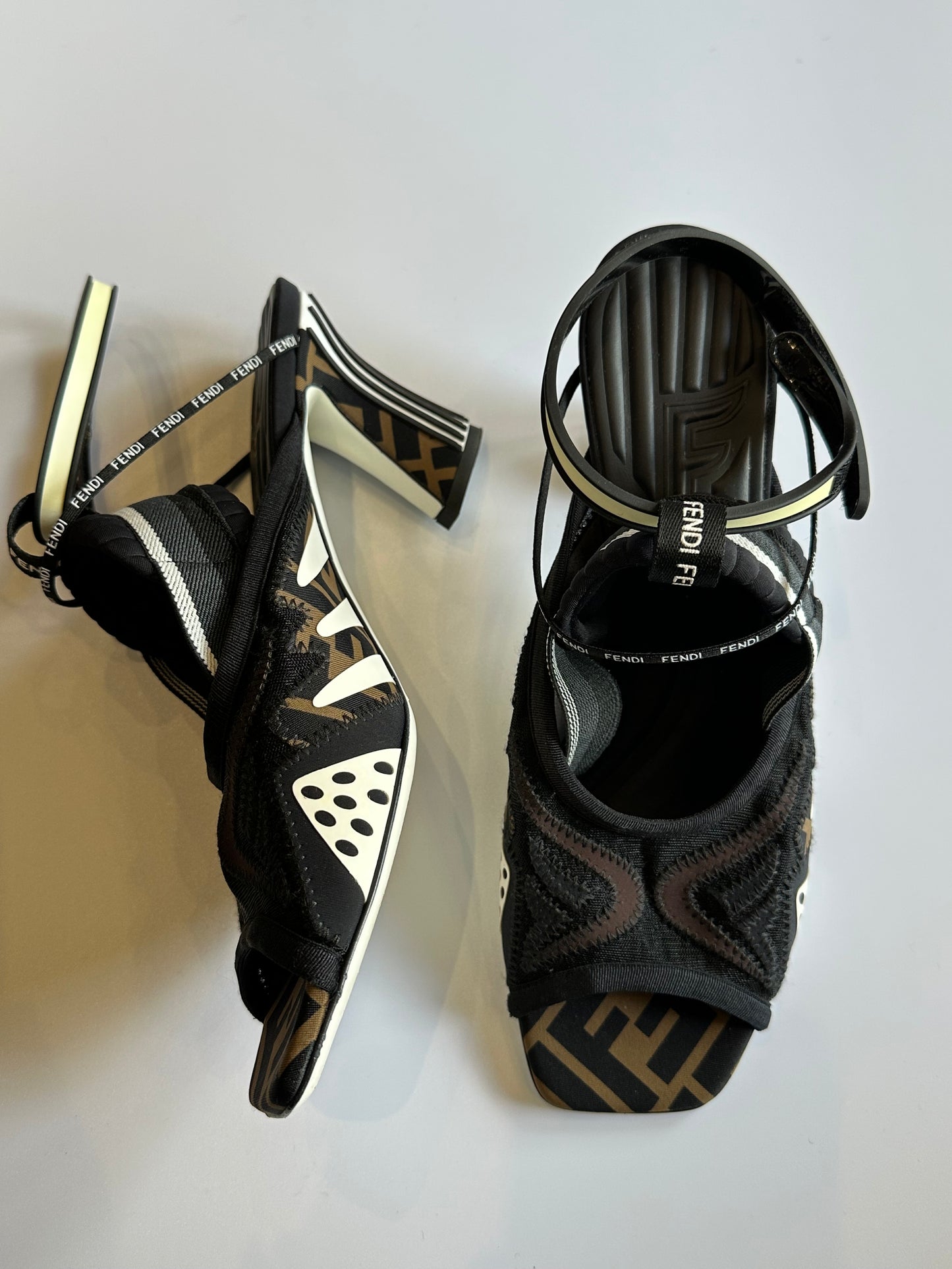 Fendi Mix Patch Heels Size 40