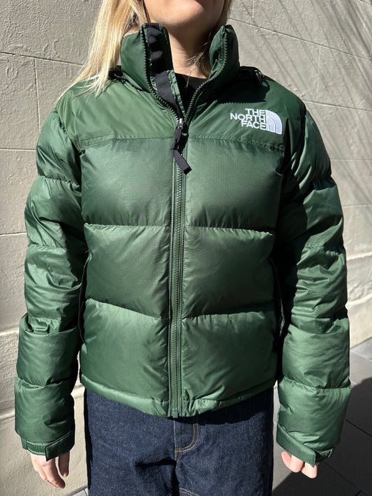 The North Face Green Short Puffer Size S