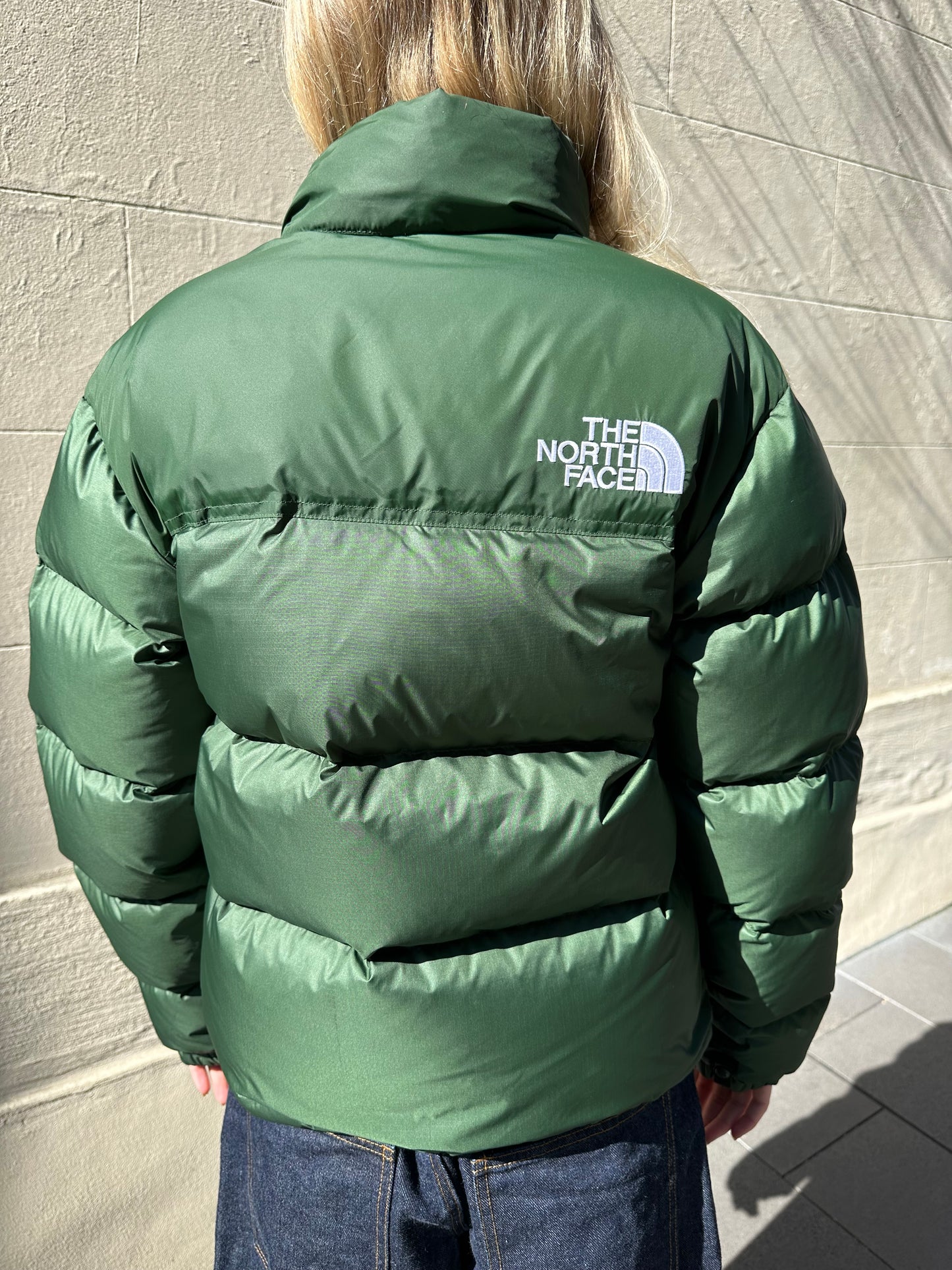 The North Face Green Short Puffer Size S