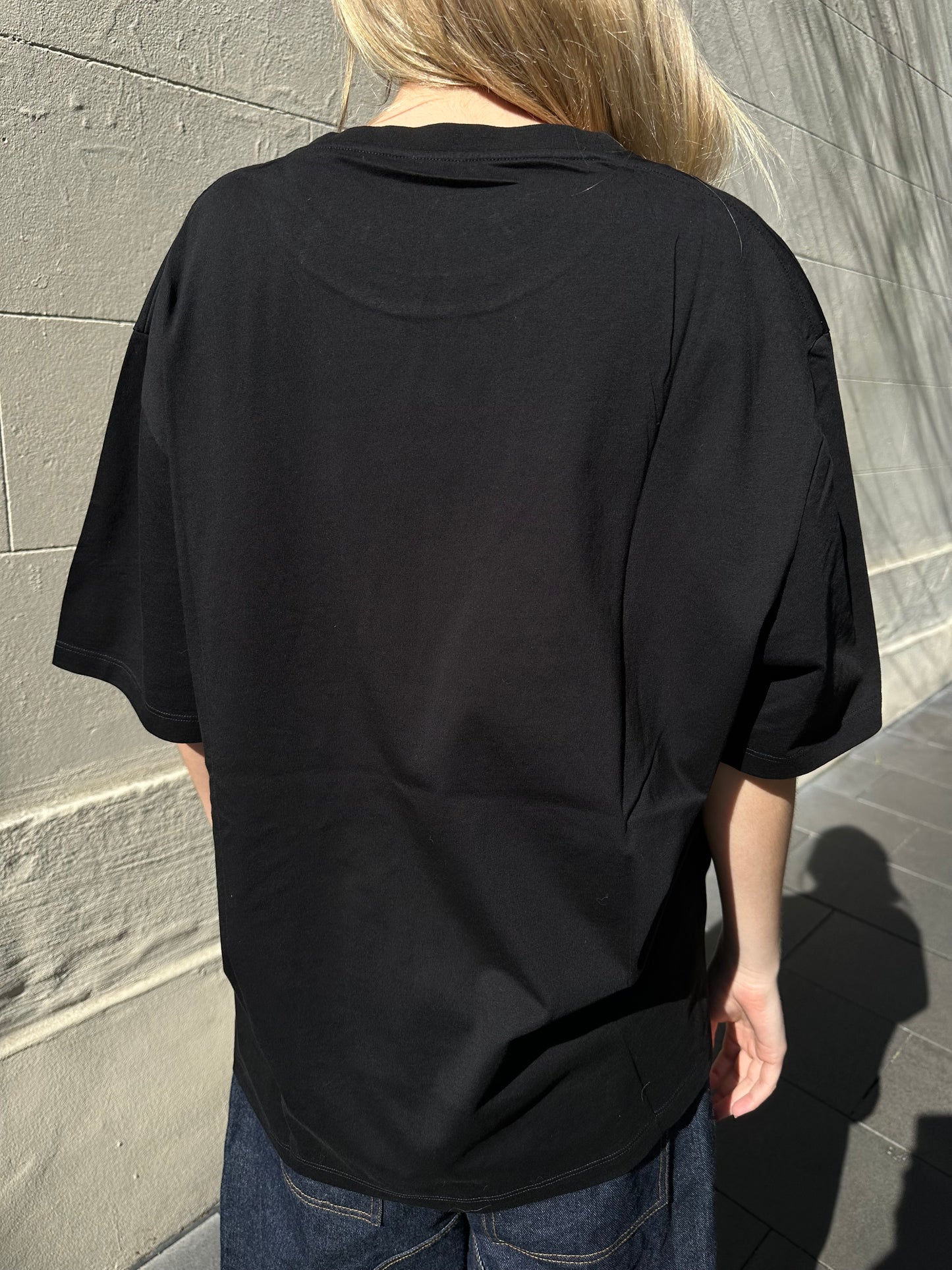 Loewe Blue Logo Black T-Shirt Size XL