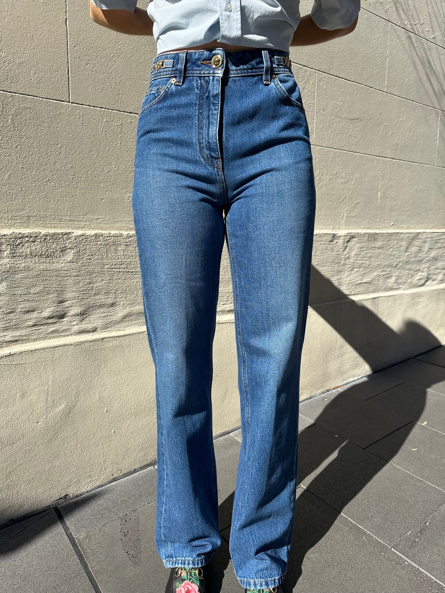 Versace Blue Jeans Size 25