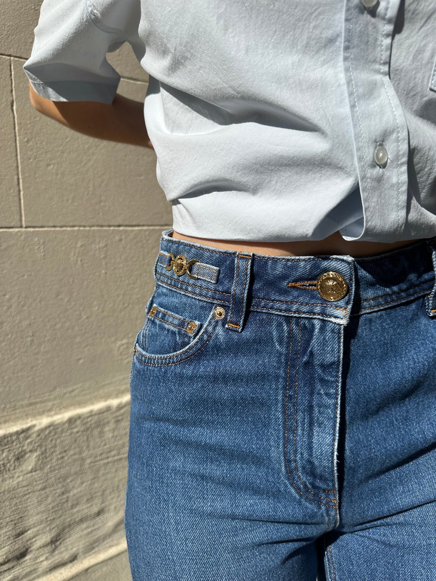 Versace Blue Jeans Size 25