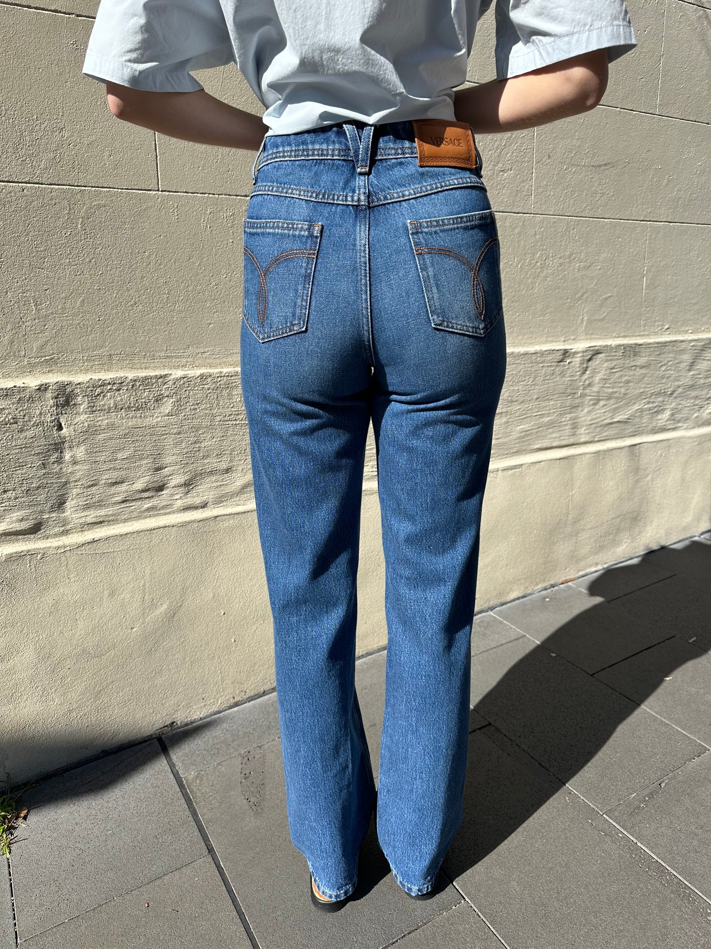 Versace Blue Jeans Size 25