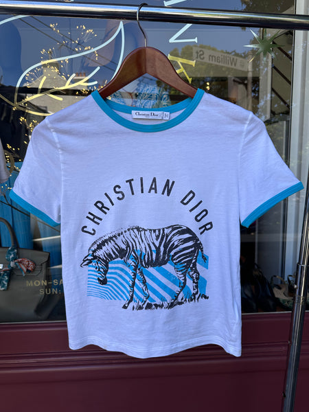 Christian Dior Zebra Print T-Shirt Size M