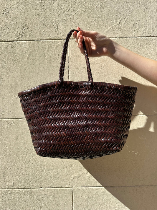 Dragon Diffusion Brown Woven Bag