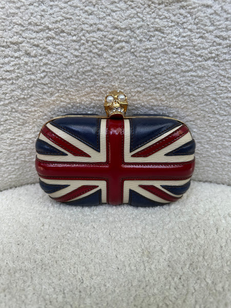 Alexander McQueen Britannia Skull Clutch