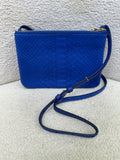 Celine Trio Blue Alligator Bag