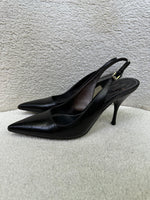 Prada Black Slingbacks Size 37.5