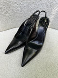 Prada Black Slingbacks Size 37.5