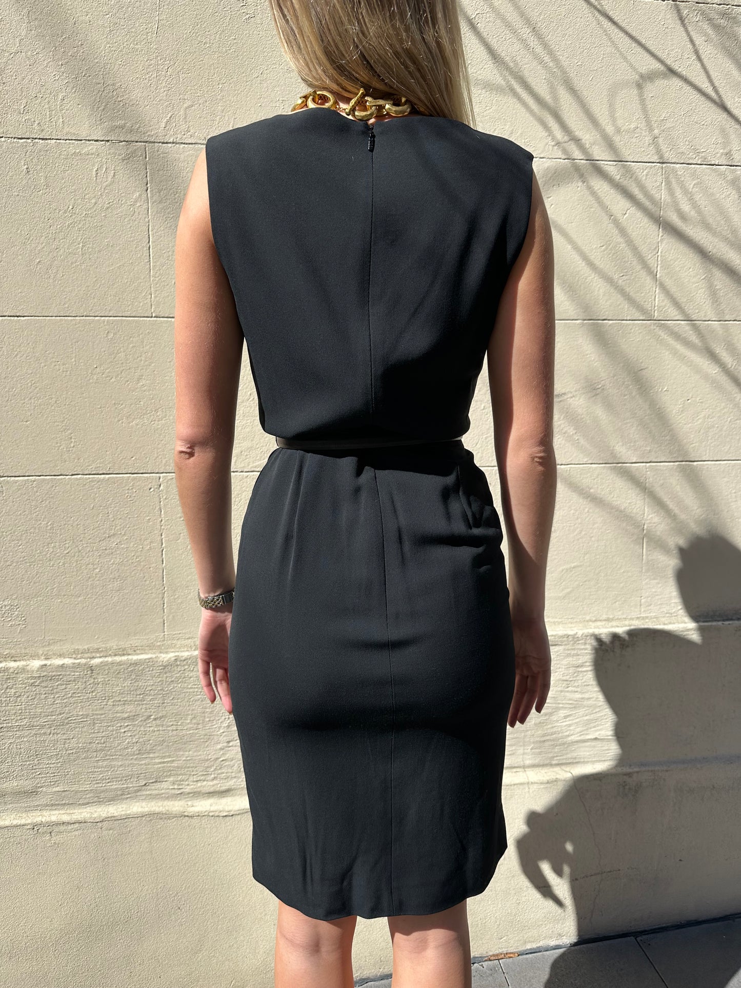 Gucci Black Belt Dress Size 38