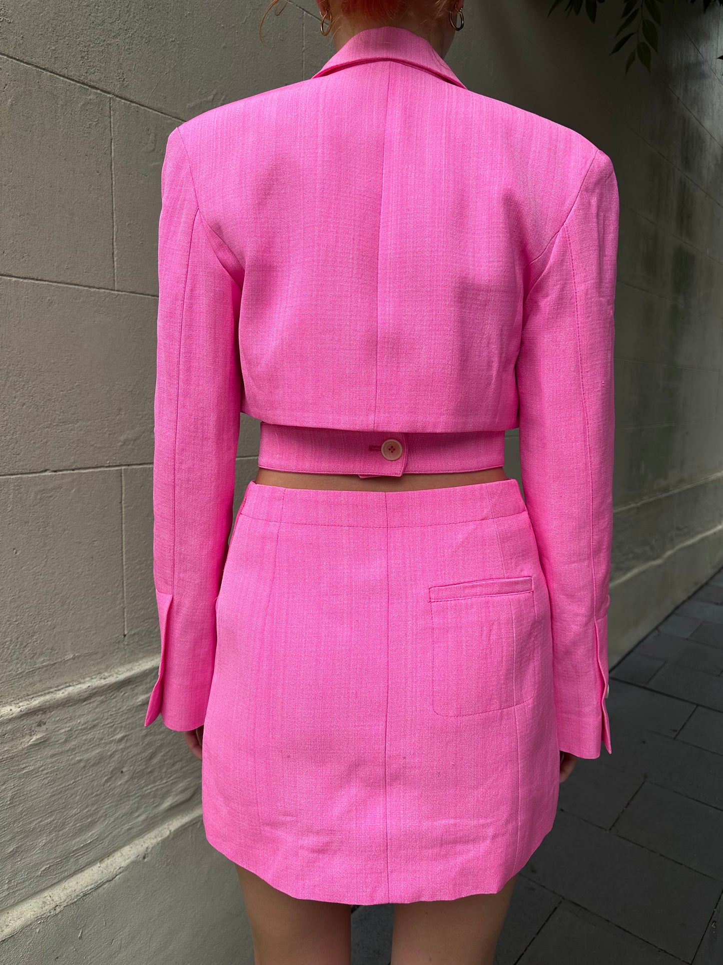 Jacquemus Pink Jacket Dress Size 36