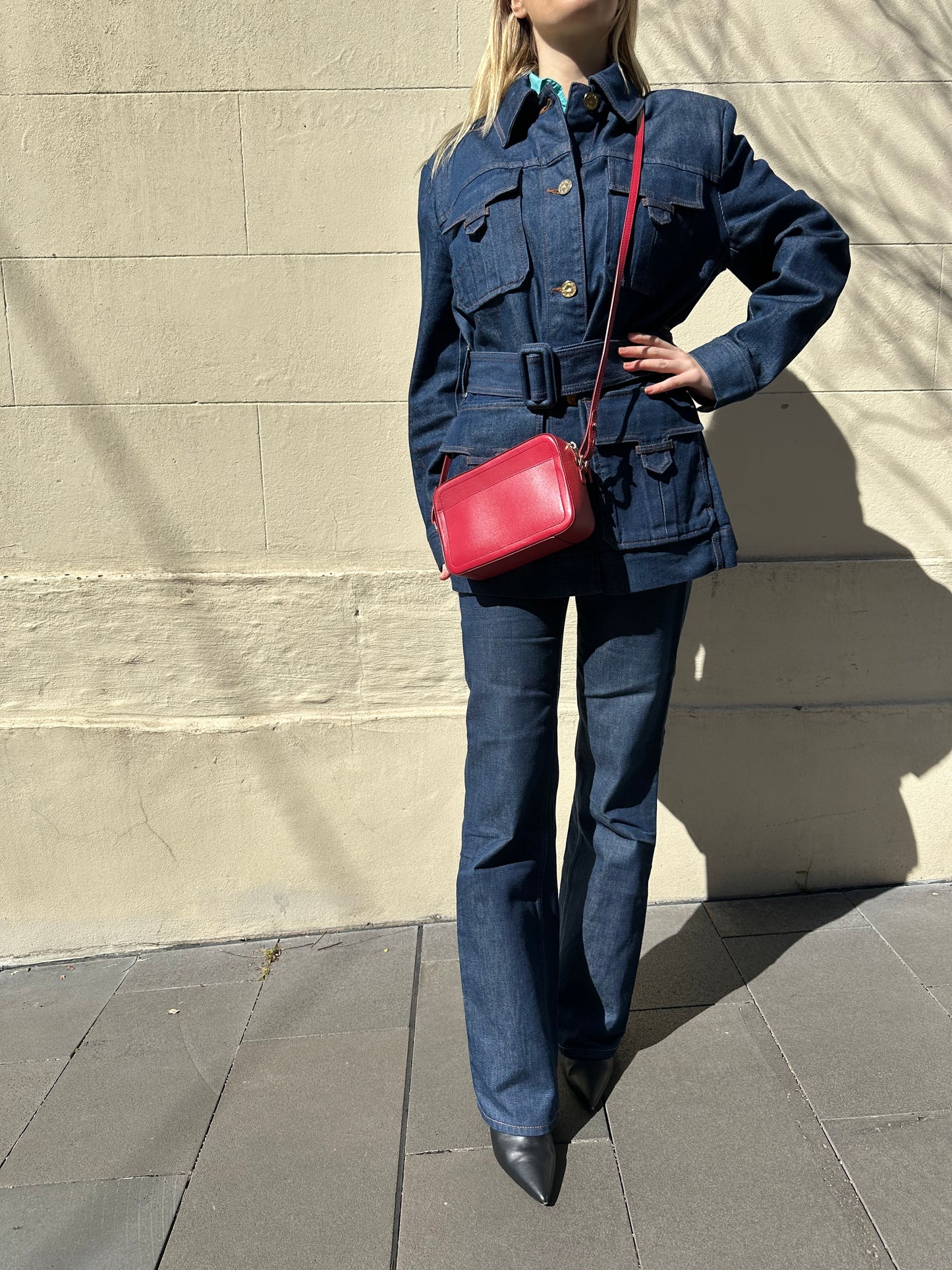 Zimmermann Denim Belt Jacket Size 3
