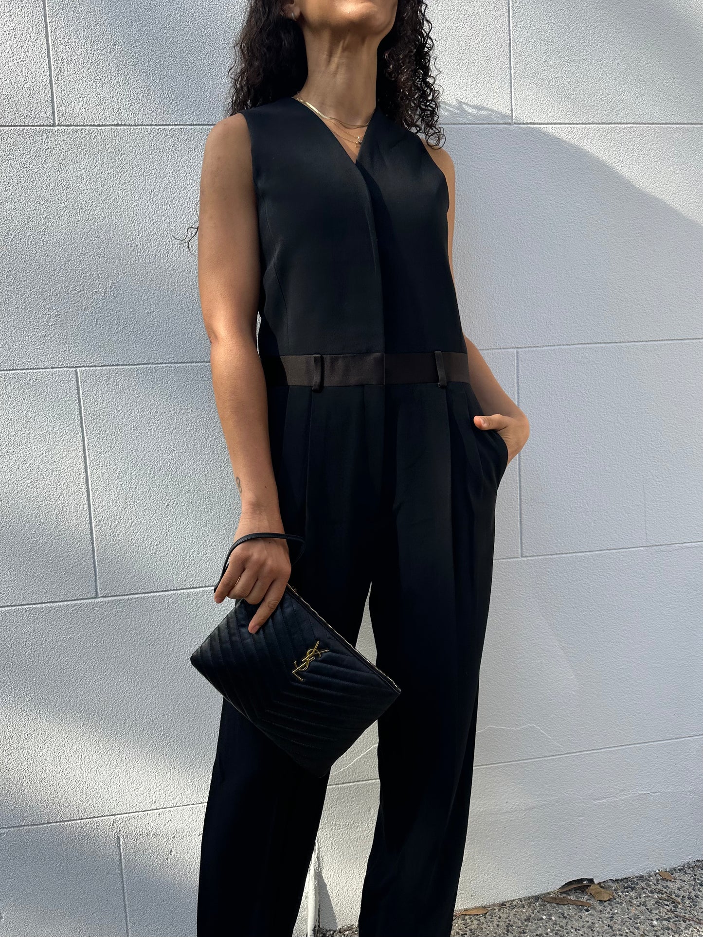 Celine Black Classic Jumpsuit Size 34