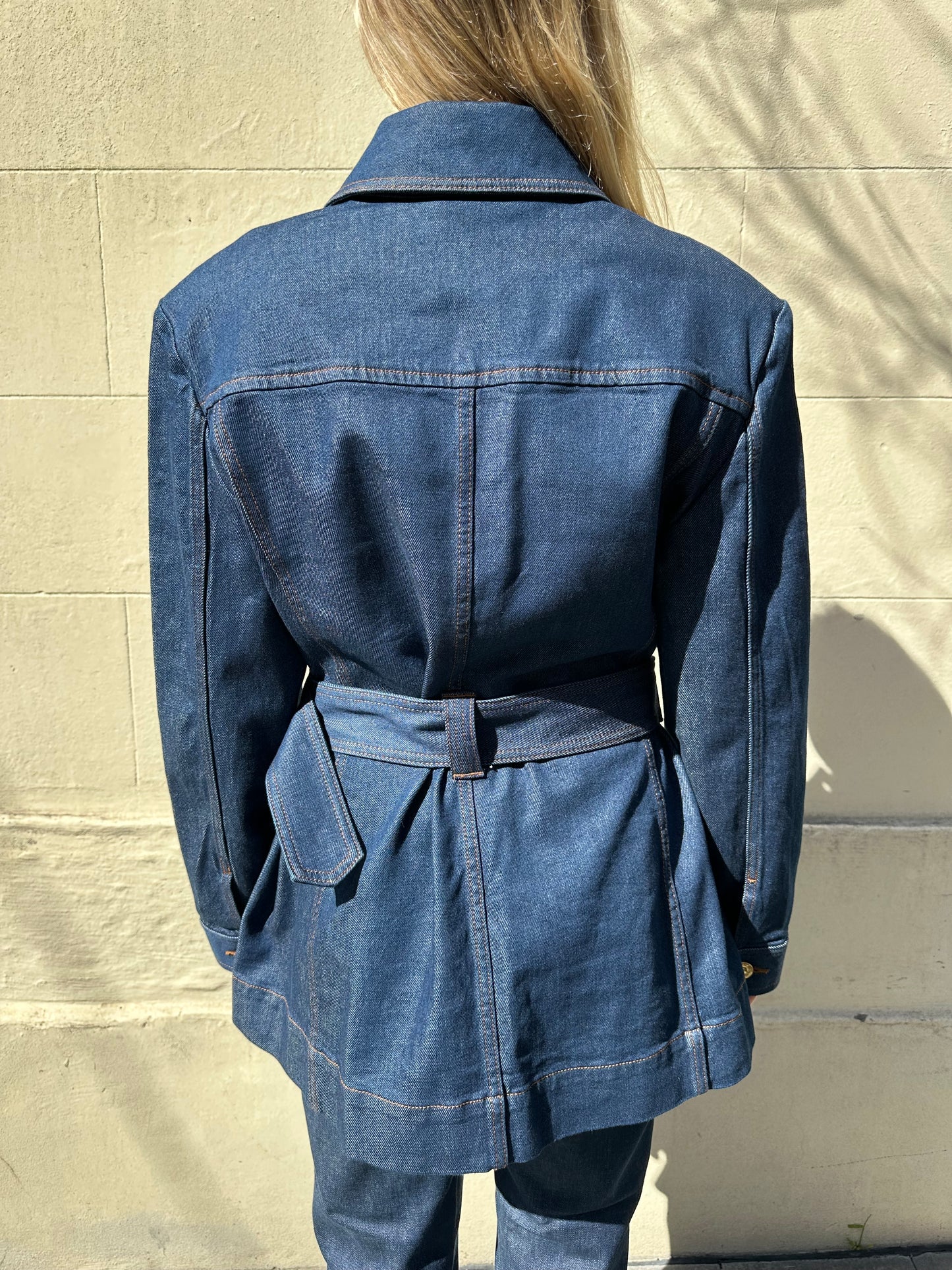 Zimmermann Denim Belt Jacket Size 3