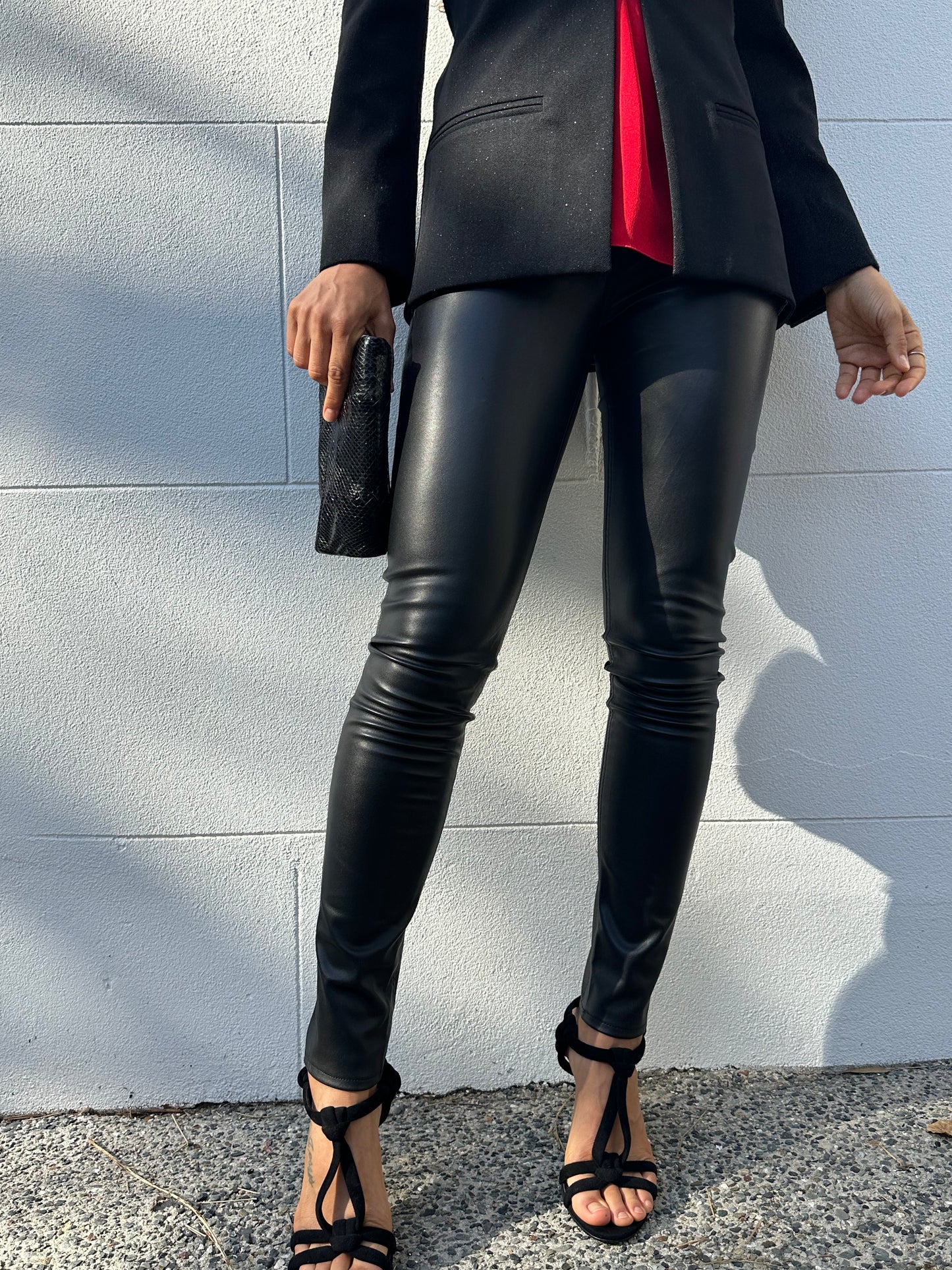 Rag & Bone Black Faux Leggings Size S