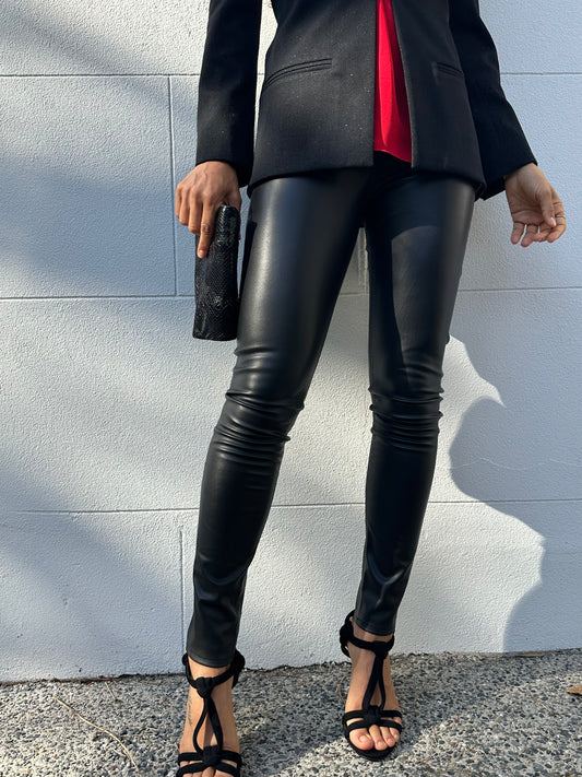Rag & Bone Black Faux Leggings Size S