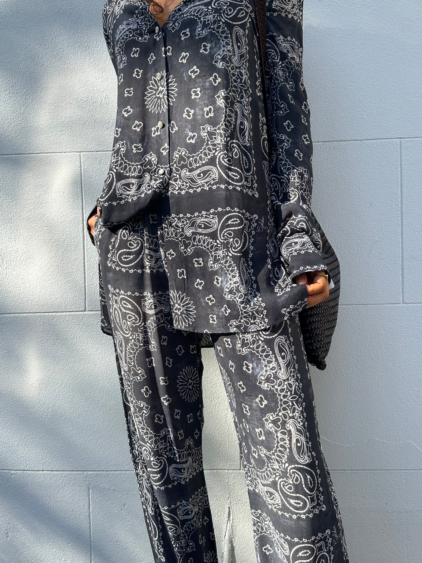 Golden Goose Paisley Shirt Pant Set Size 42