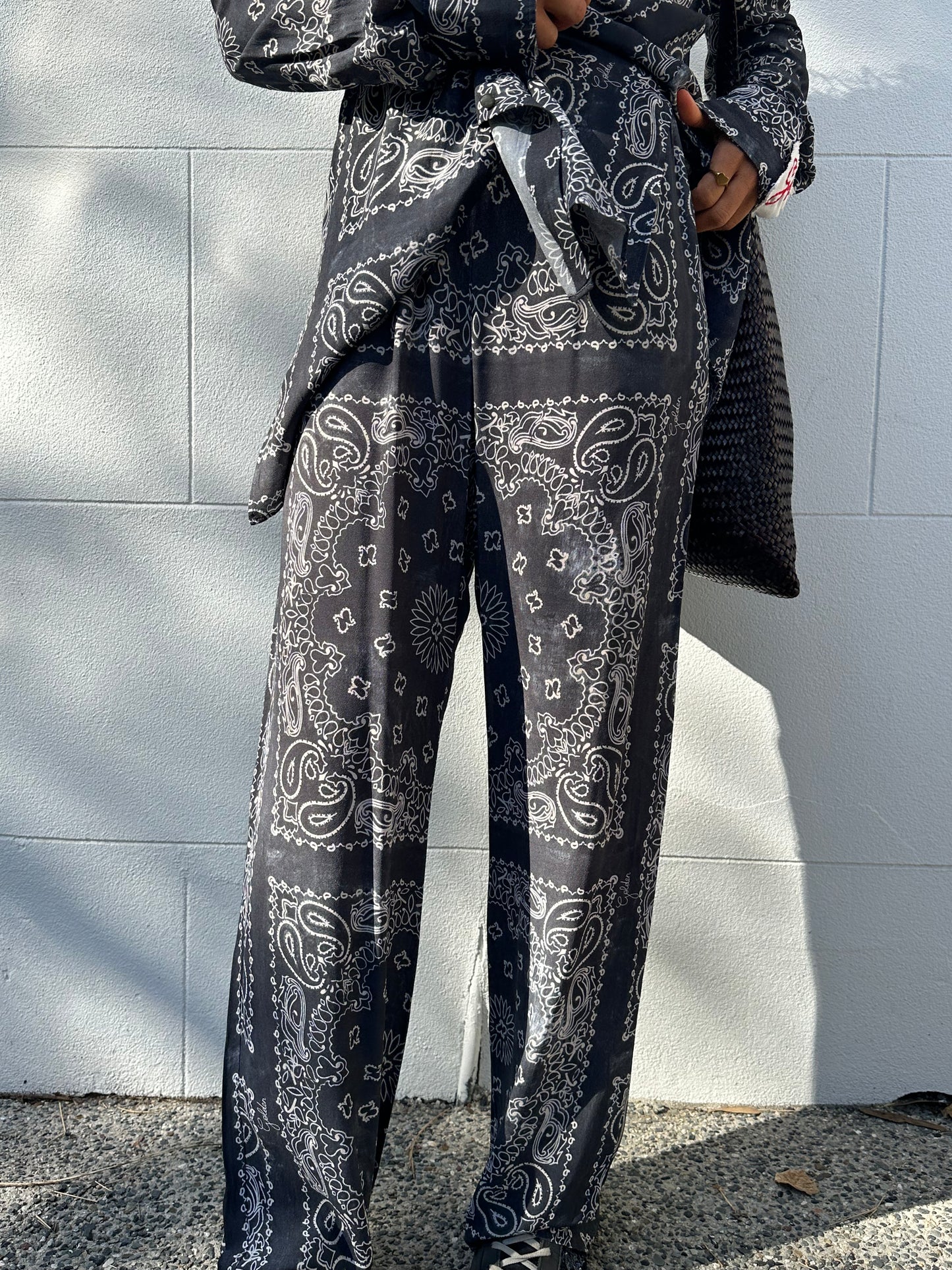 Golden Goose Paisley Shirt Pant Set Size 42