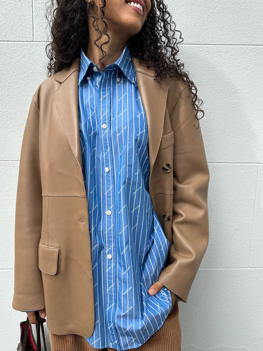 Meotine Nappa Camel Jacket Size XS/S