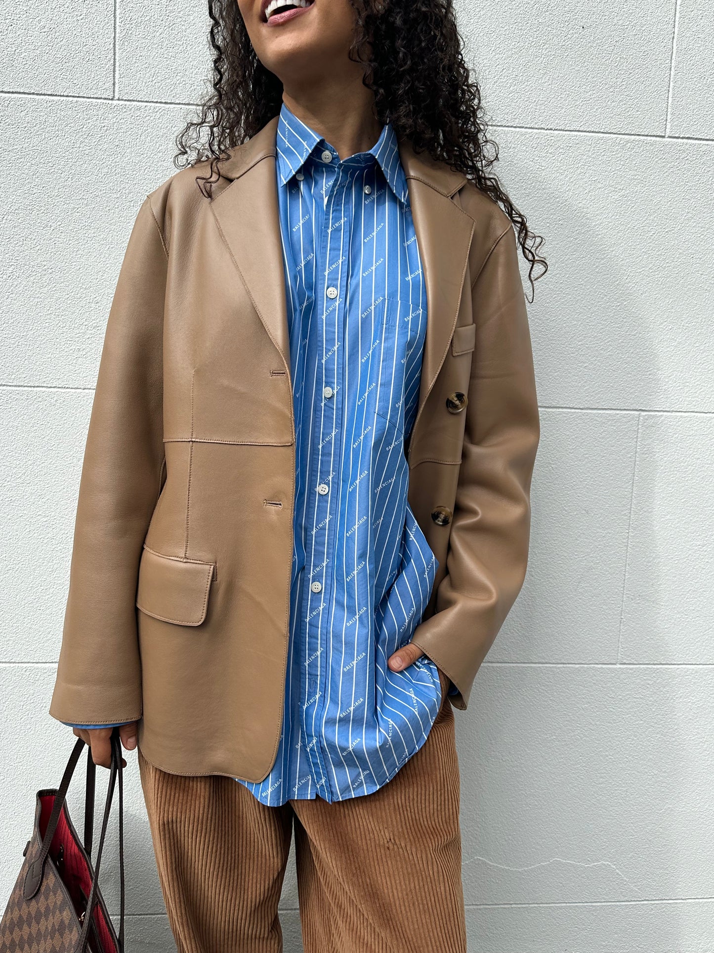 Meotine Nappa Camel Jacket Size XS/S