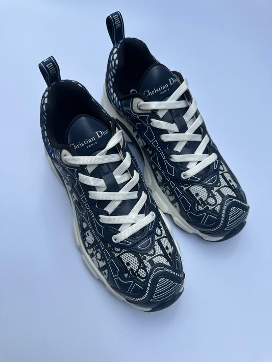 Dior Navy Logo Sneakers Size 39