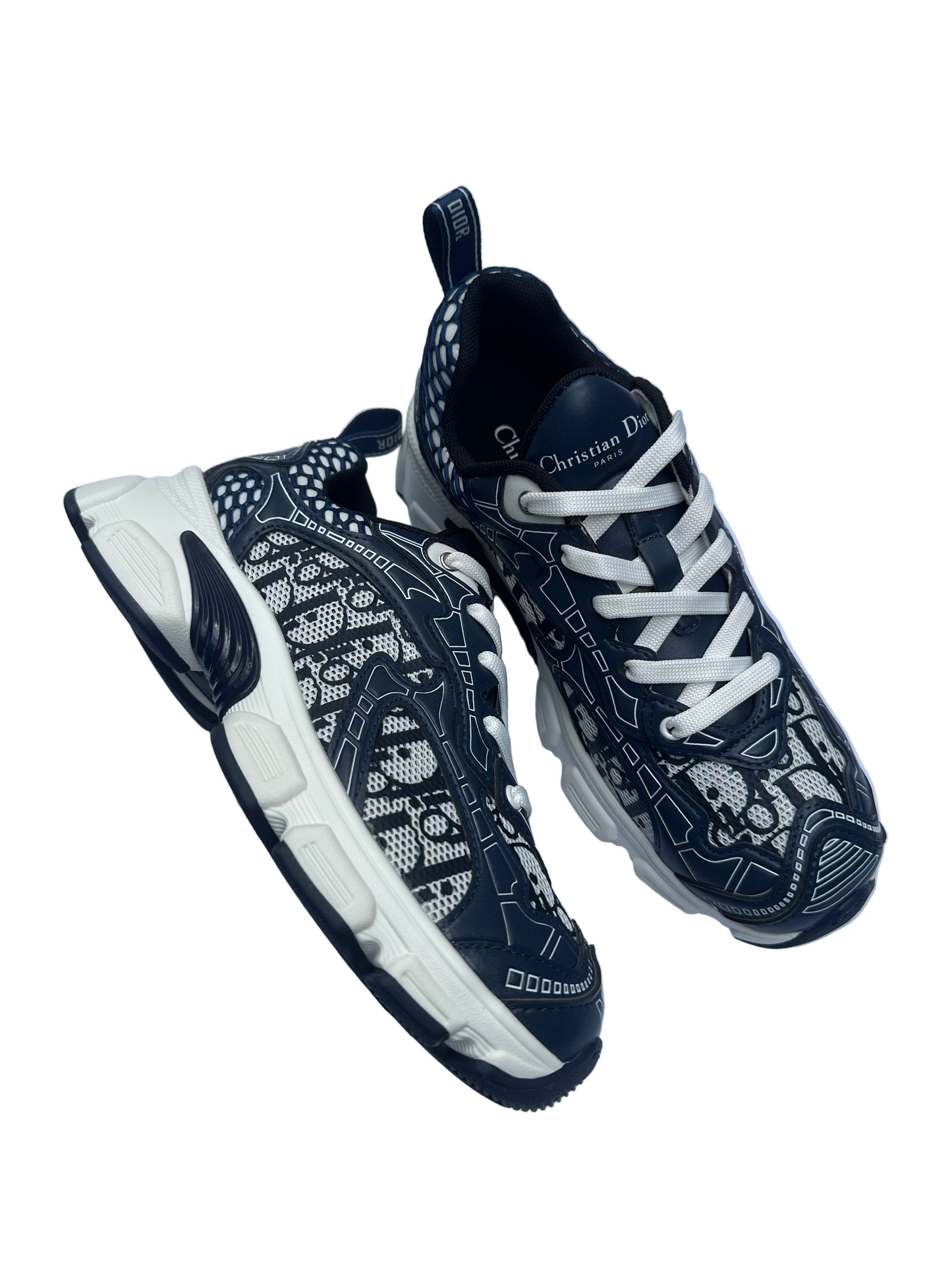 Dior Navy Logo Sneakers Size 39
