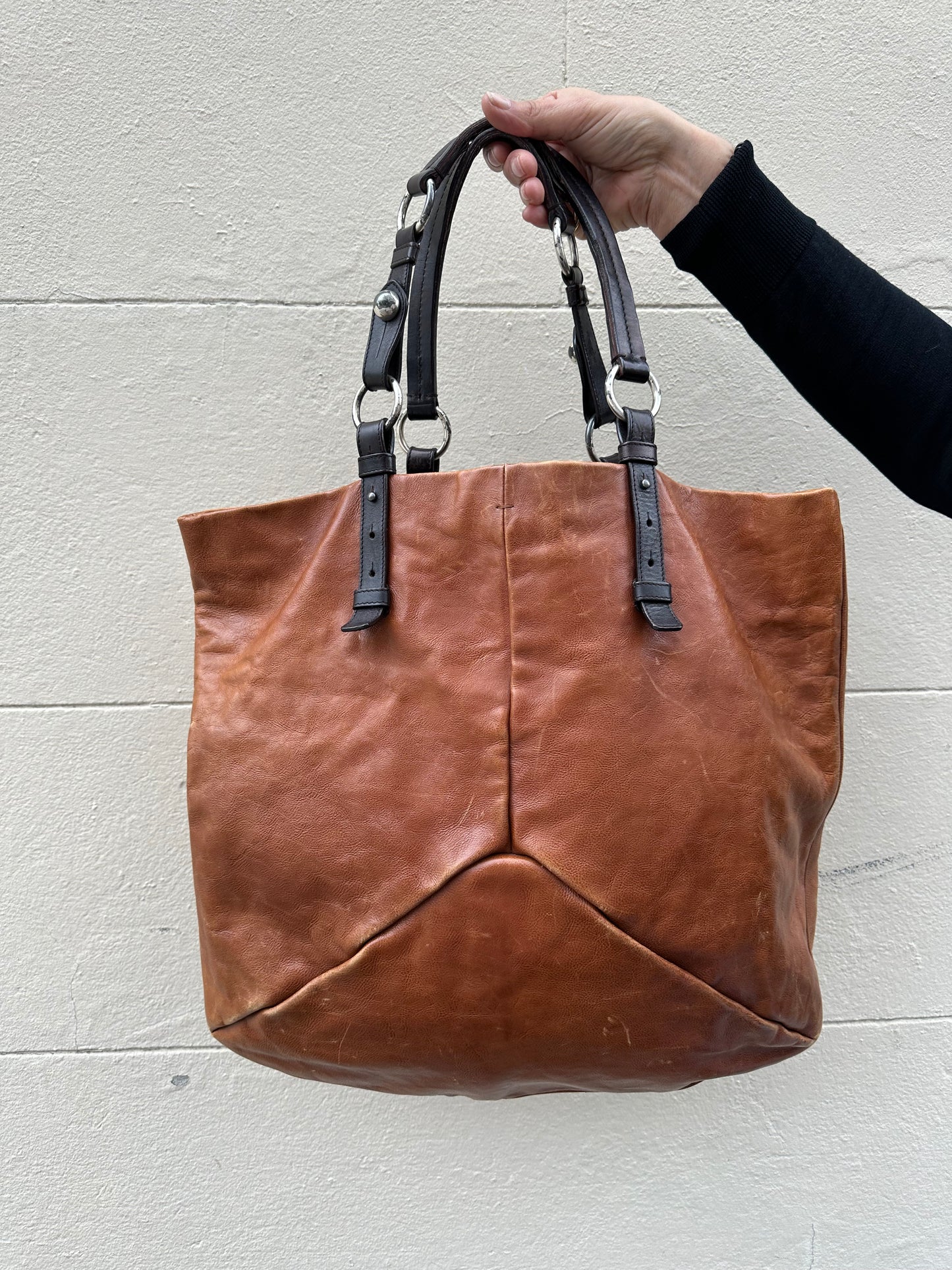 Saint Laurent Large Tan Tote Bag