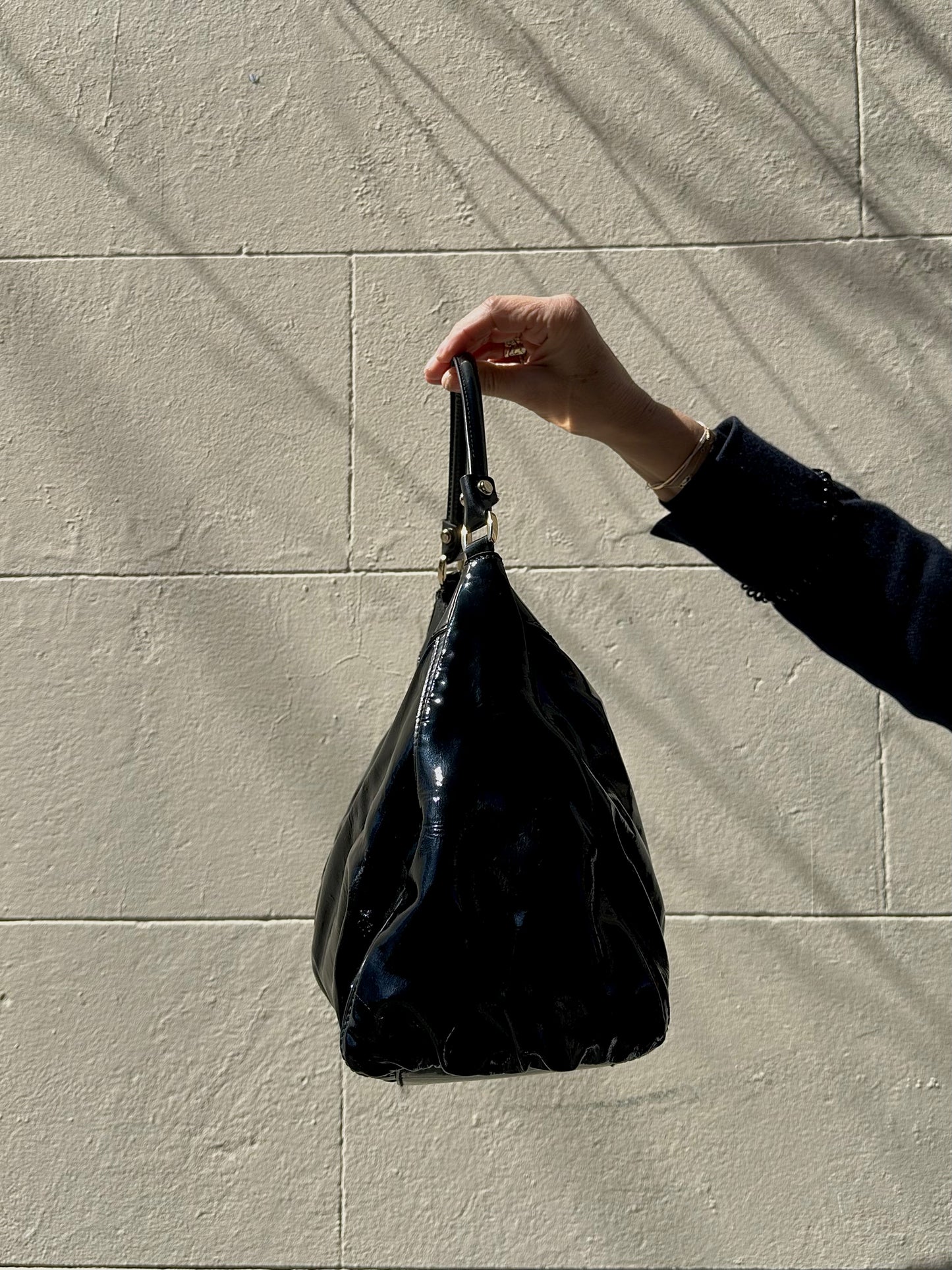 Gucci Black Patent Handbag