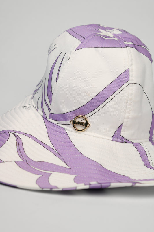 Emilio Pucci Lilac Floral Sunhat Size XS