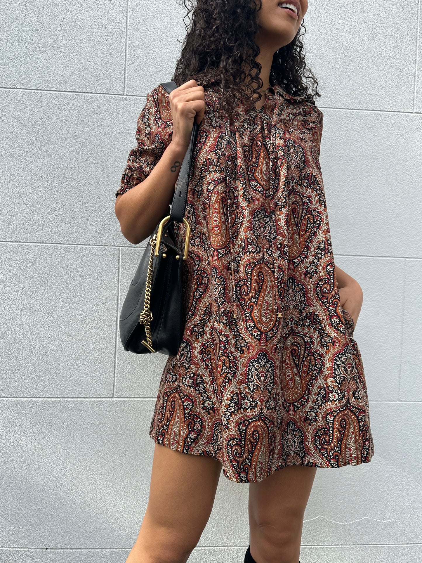 Celine Paisley Mini Dress Size 34