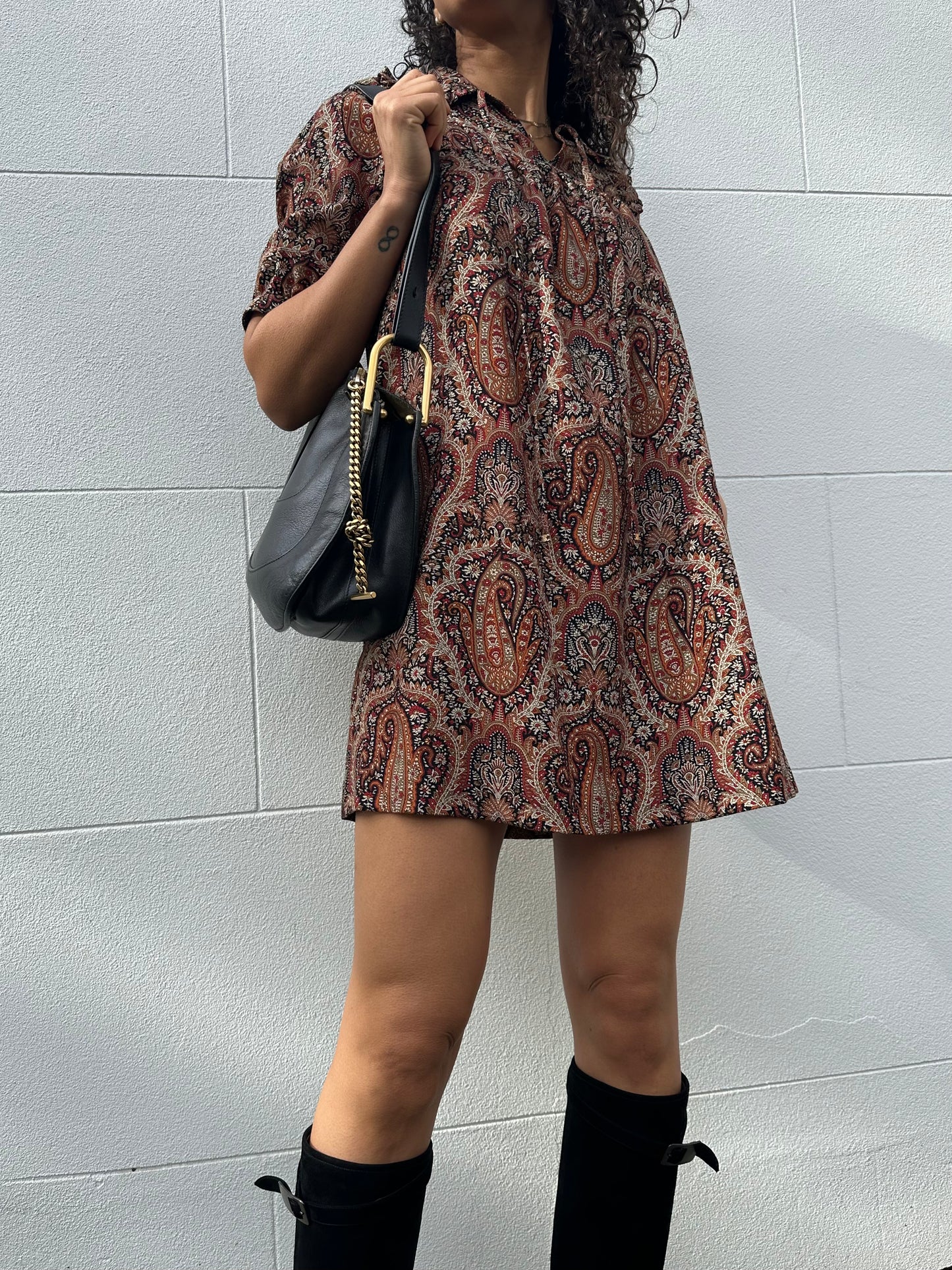 Celine Paisley Mini Dress Size 34