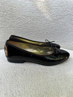 Chanel Black Patent Ballet Flats Size 40