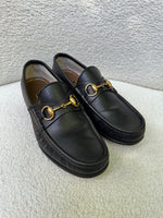 Gucci Horsebit Black Loafers Size 39.5