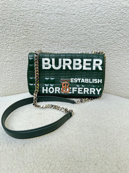 Burberry Lola Green Graphic Handbag