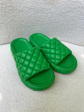 Bottega Veneta Green Mule Slides Size 41