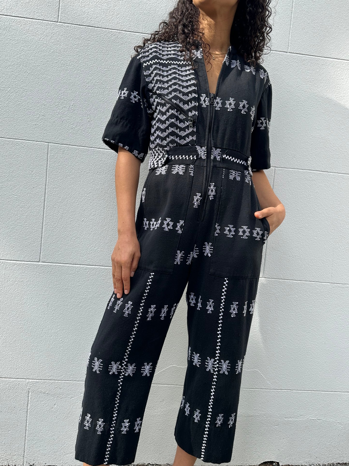 Pippa Holt Black/White Jumpsuit Size M