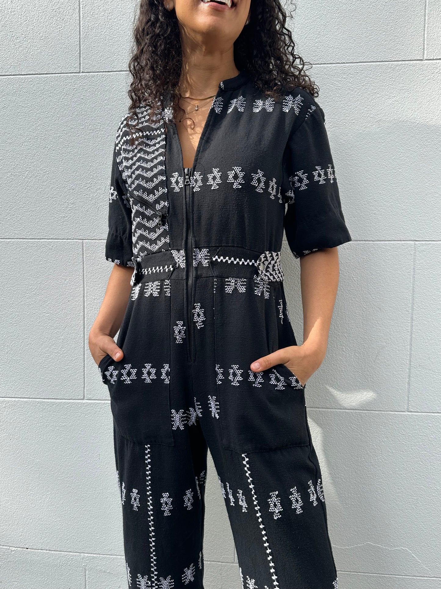 Pippa Holt Black/White Jumpsuit Size M