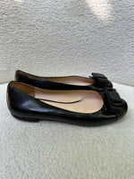 Prada Black Patent Ballet Flats Size 38