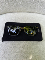 Celine Black and Gold Sunglasses