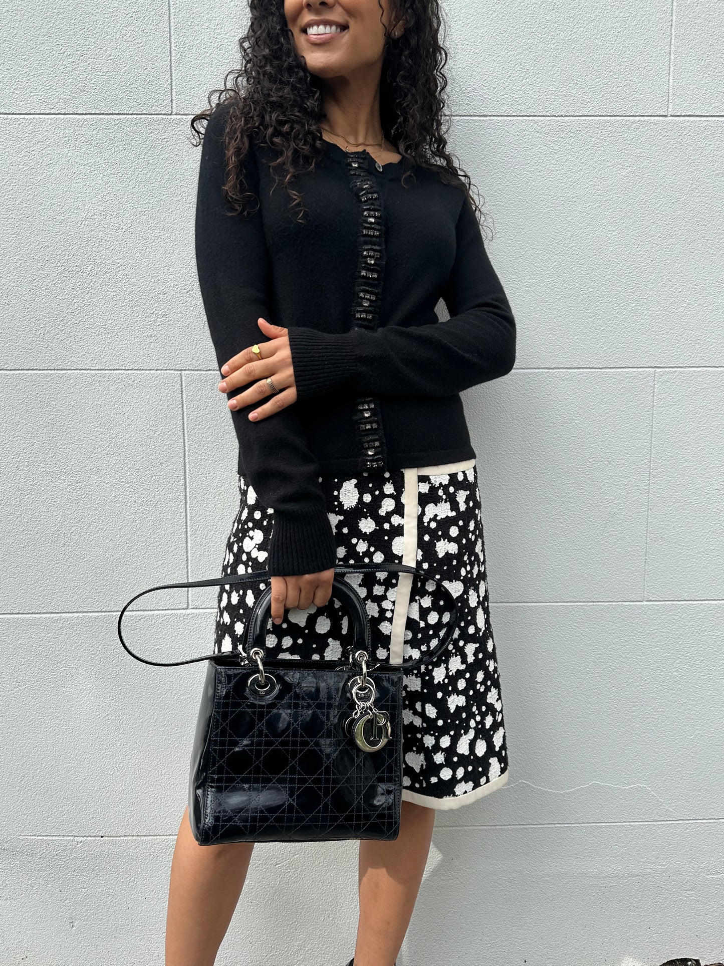 Max Mara Black Jewel Cardigan Size M