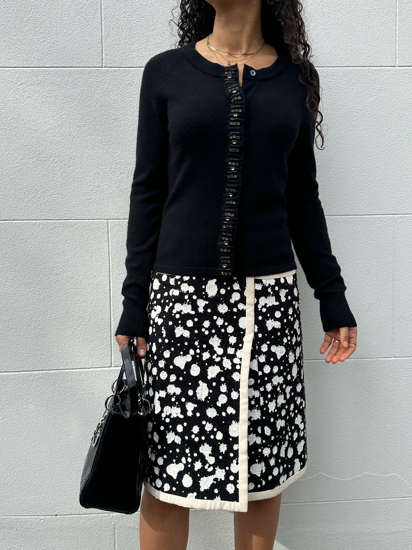 Max Mara Black Jewel Cardigan Size M