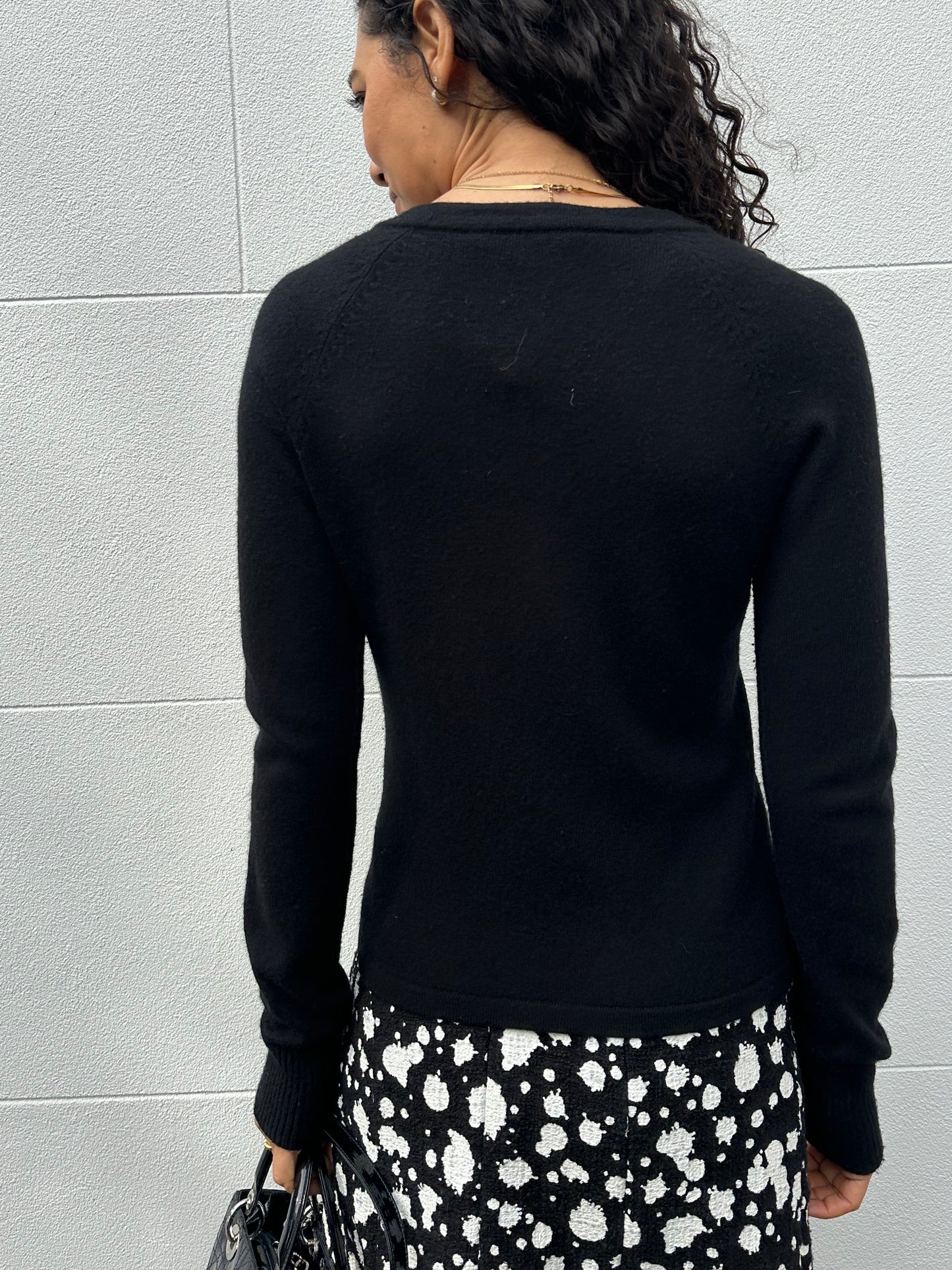 Max Mara Black Jewel Cardigan Size M